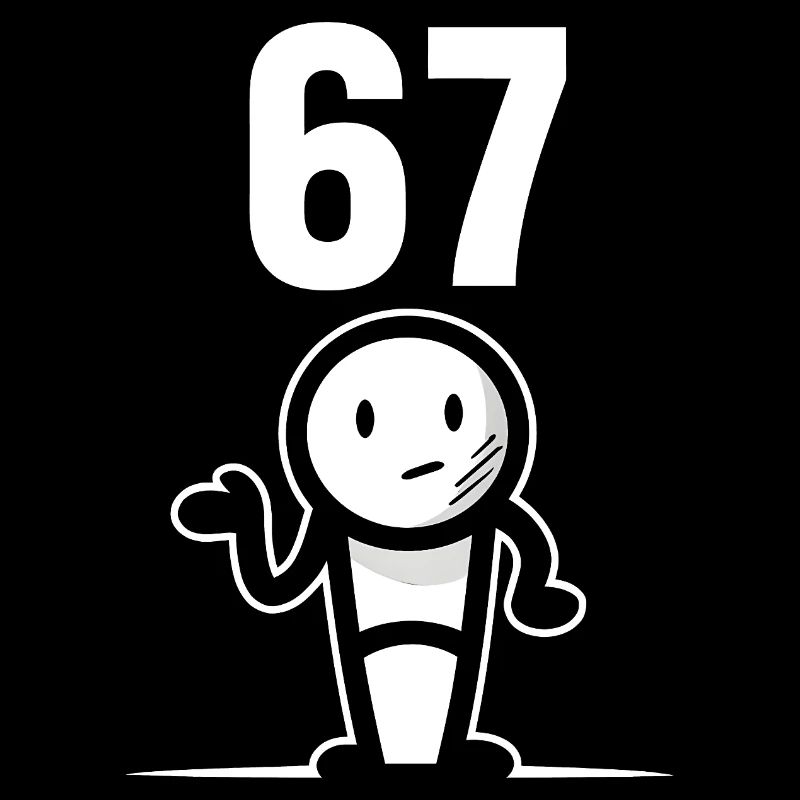 Six Seven 67 Idée d’humour de mème drôle