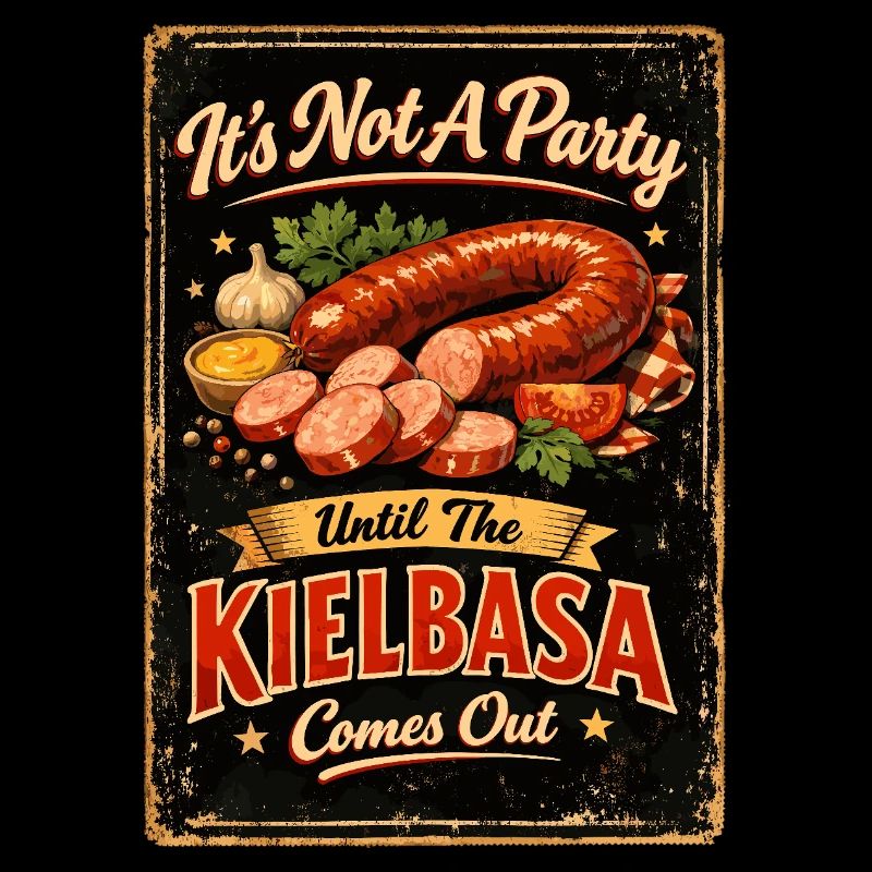 Retro Kielbasa Party – Vintage Polnische Wurst