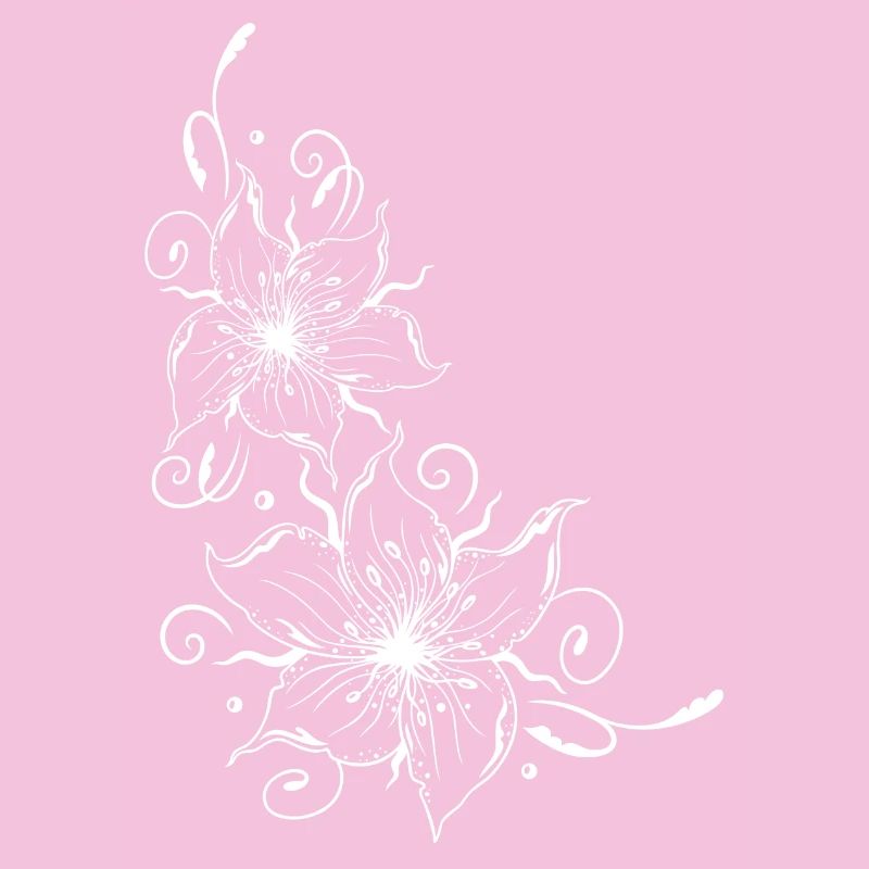 Large lilies with floral element. Summer time.