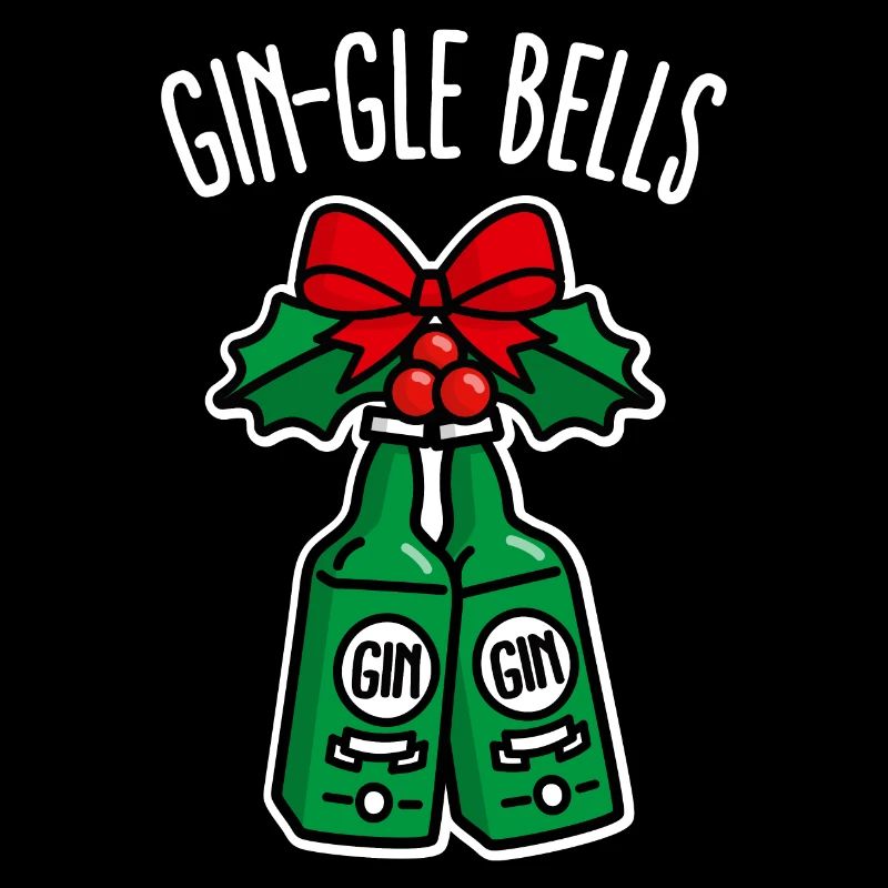 Drôle de Gin Noël Gin-Gle cloches Jingle cloches