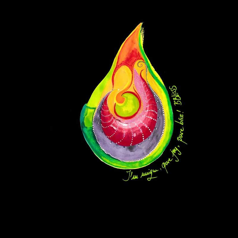 Farbteardrop Flammenkunst