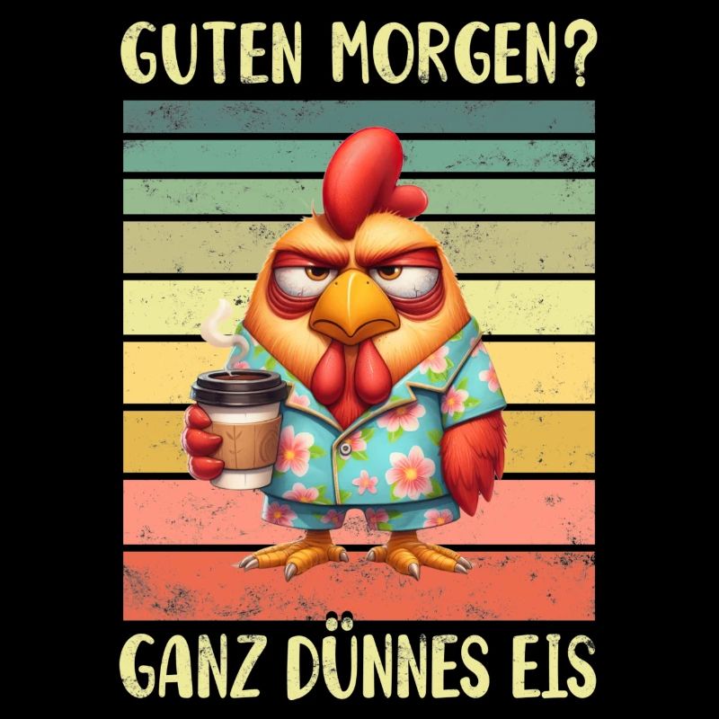 Huhn Hühner Morgenmuffel