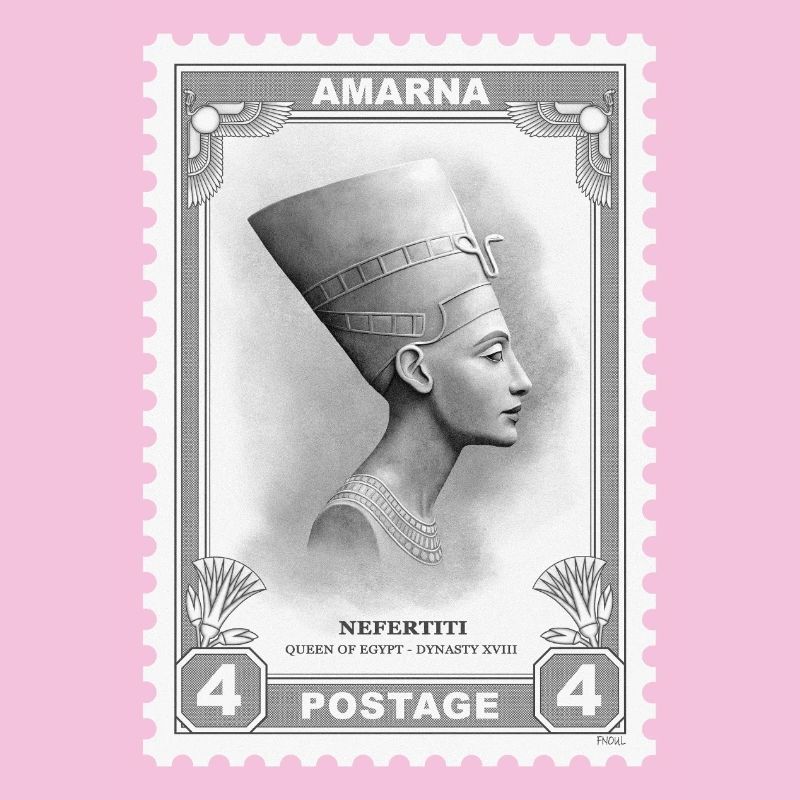 Nefertiti Stamp