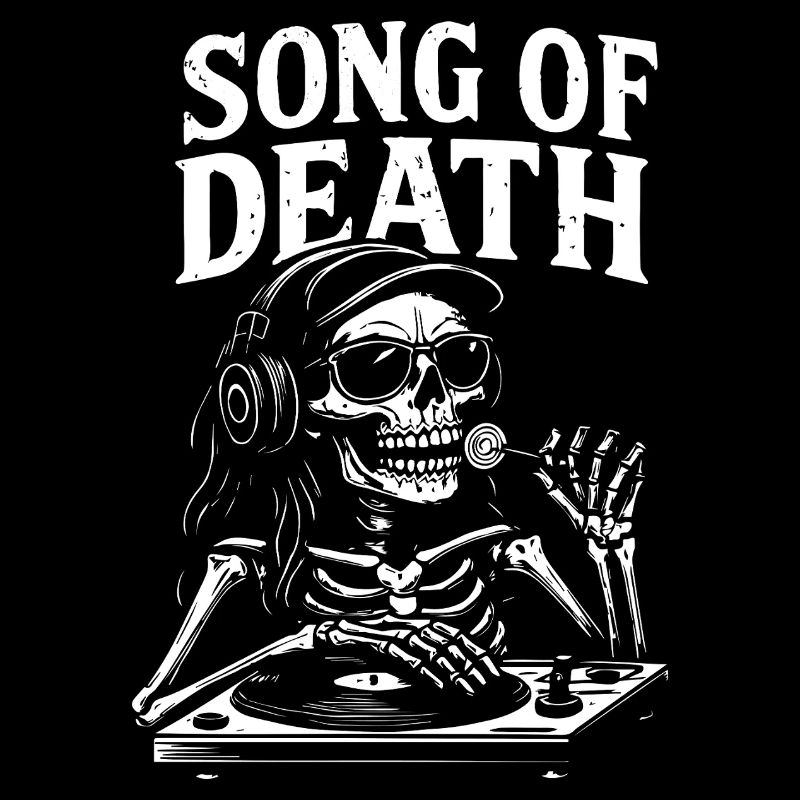 Chant de la mort squelette DJ