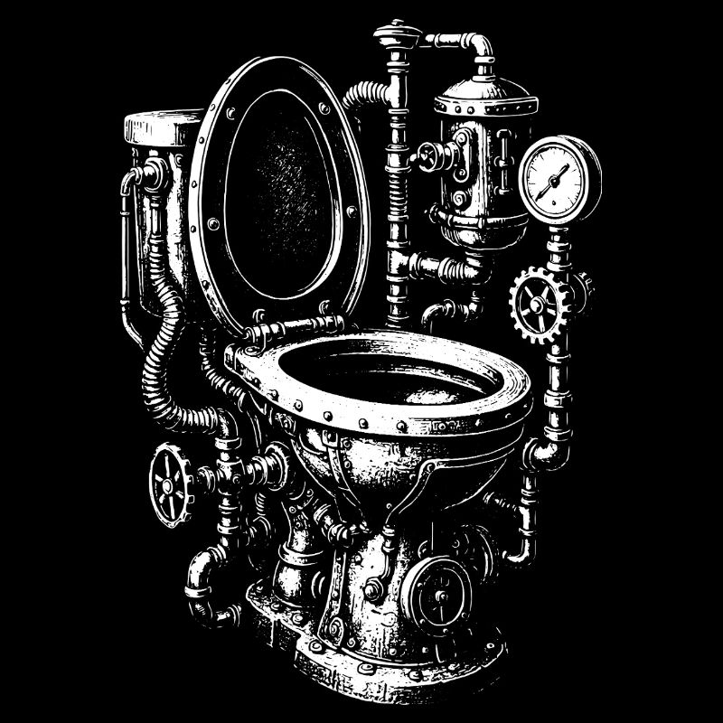 Steampunk Toilet Engine