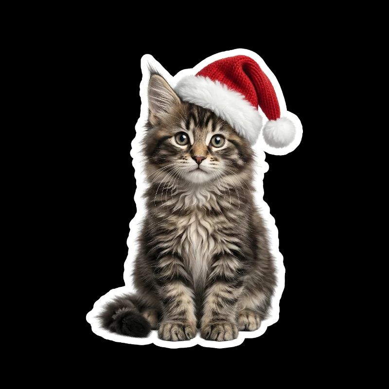 Bébé Chat Maine Coon avec Chapeau