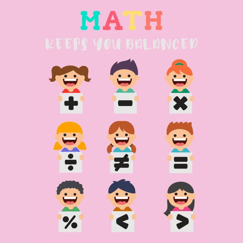 Mathe hält dich im Gleichgewicht