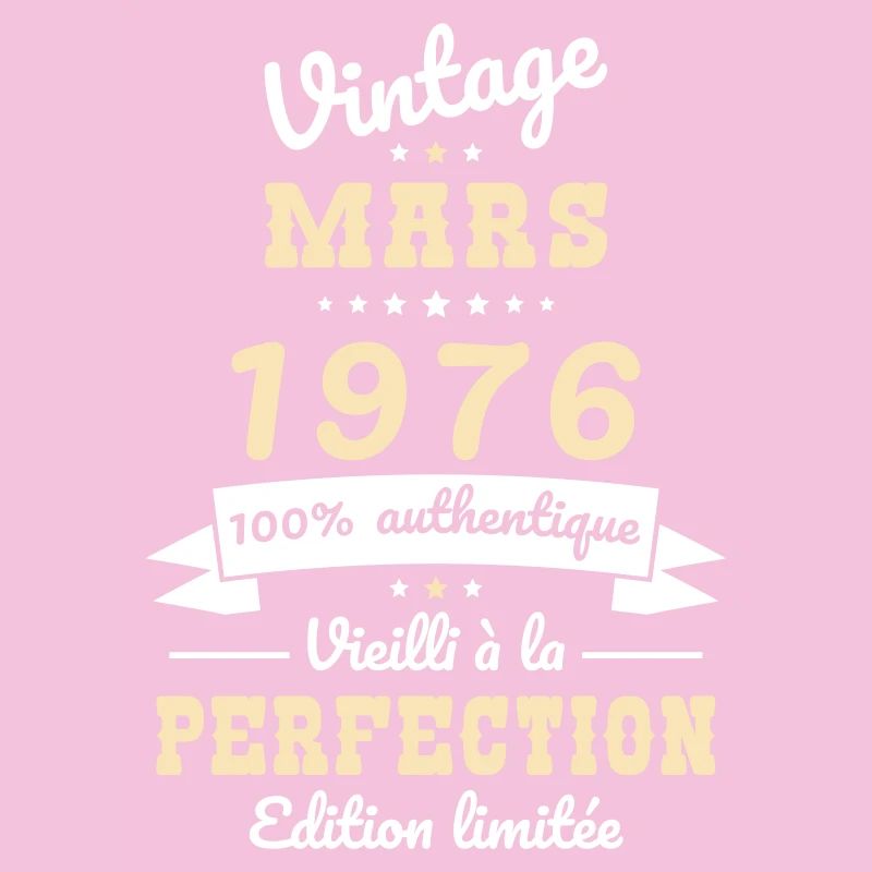 Anniversaire 50 ans - Vintage - Mars 1976