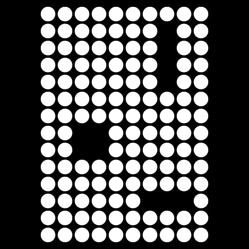 Dot Mosaic Geometric Grid