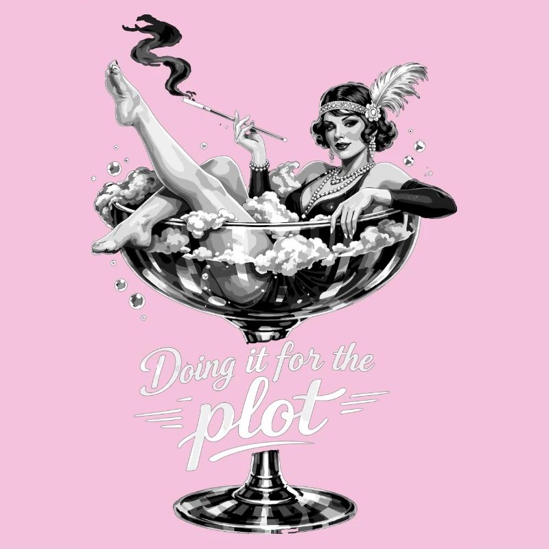 Doing it for the plot – Vintage Flapper Glas