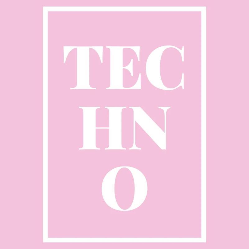 Techno square frame techno music EDM rave festival