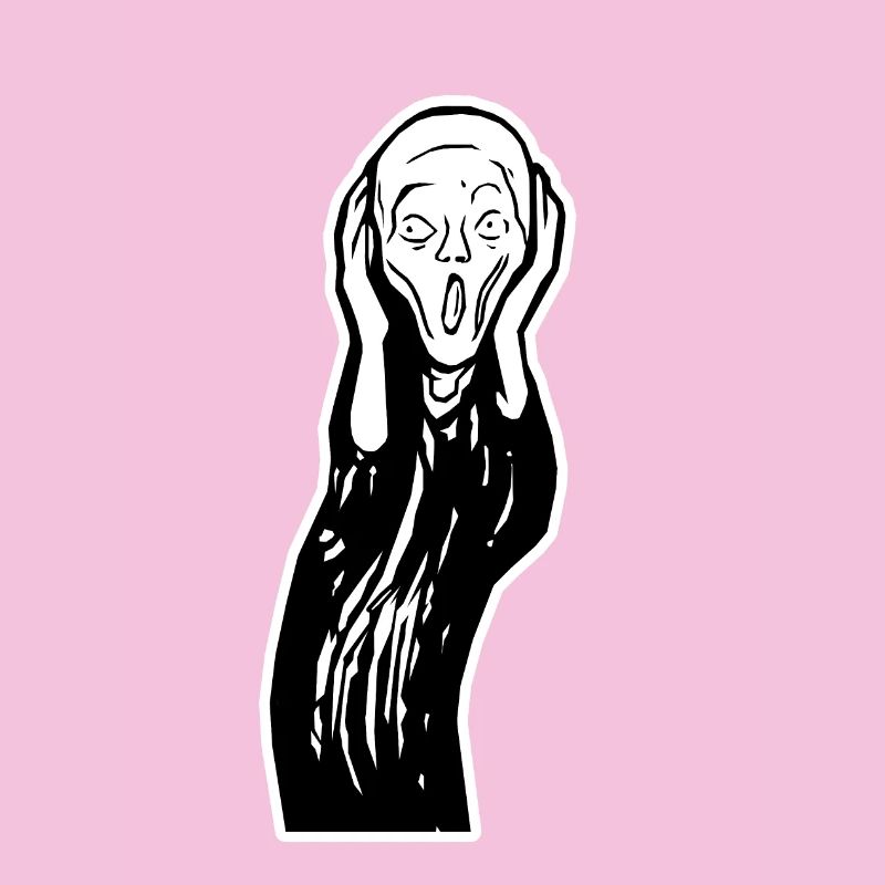 Schrei-Gesicht