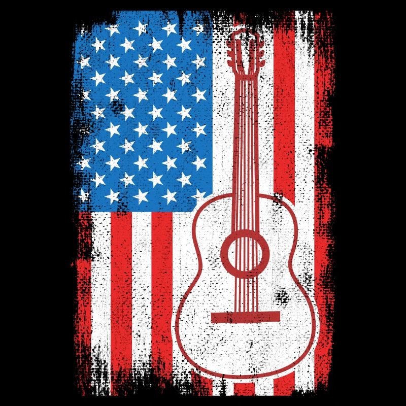 Guitariste de U.S. Flag