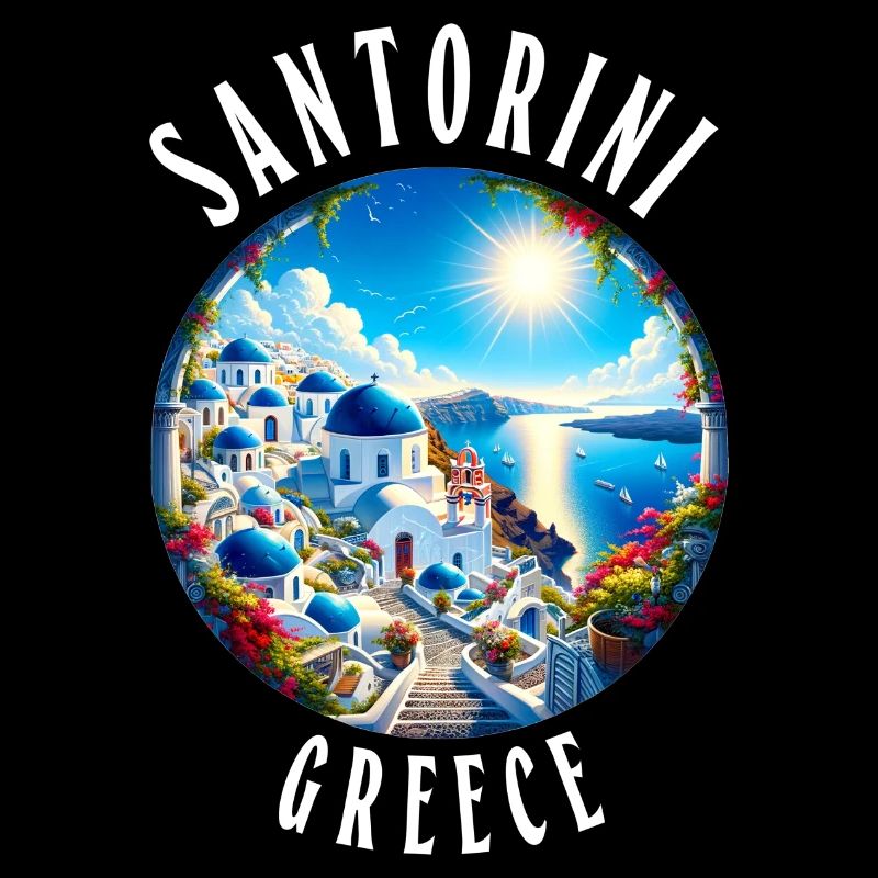 Vacances à Santorin en Grèce sur l'île grecque
