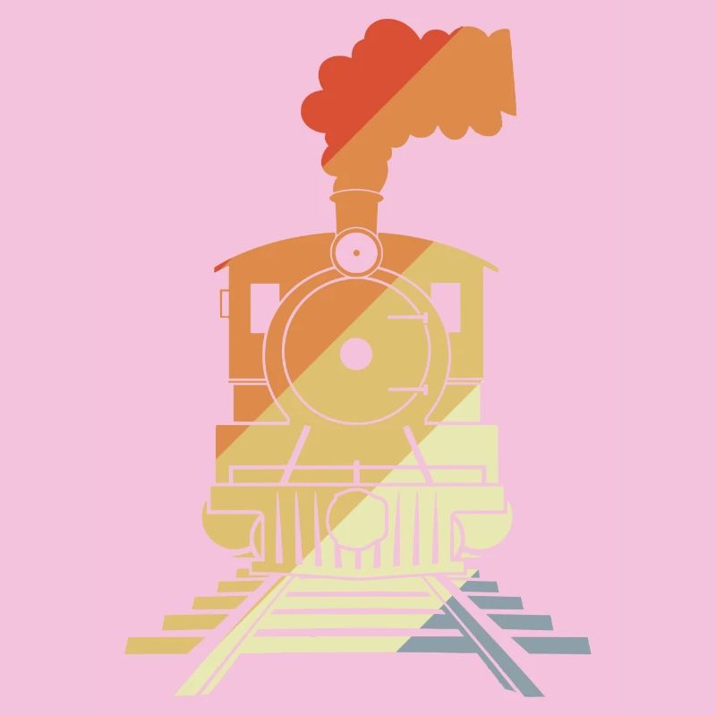 Dessin de chemin de fer Style vintage