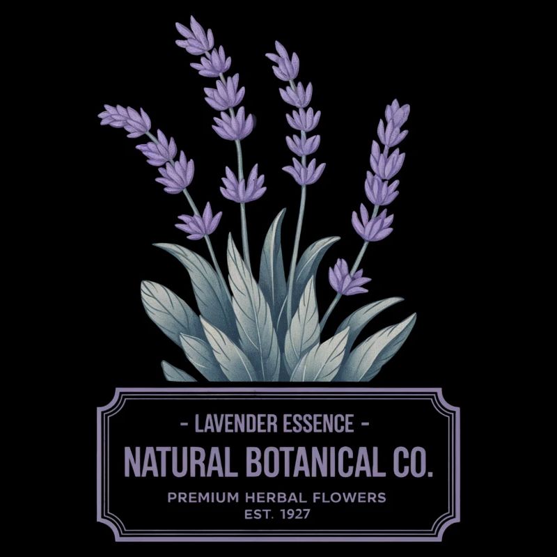 Lavender Essence – Botanical Vintage Label