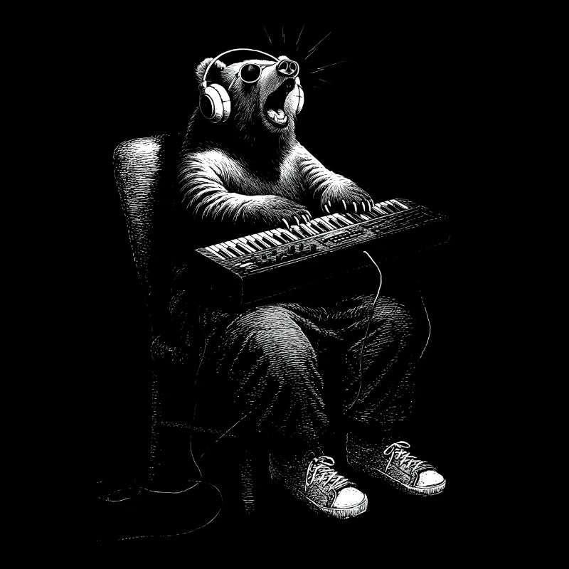 Bär Synthesizer Keyboard Coole Jugend Musik