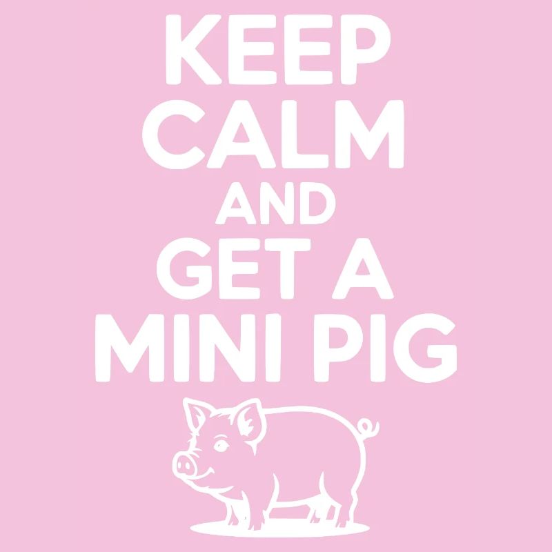 Bleib ruhig und ein Schwein
