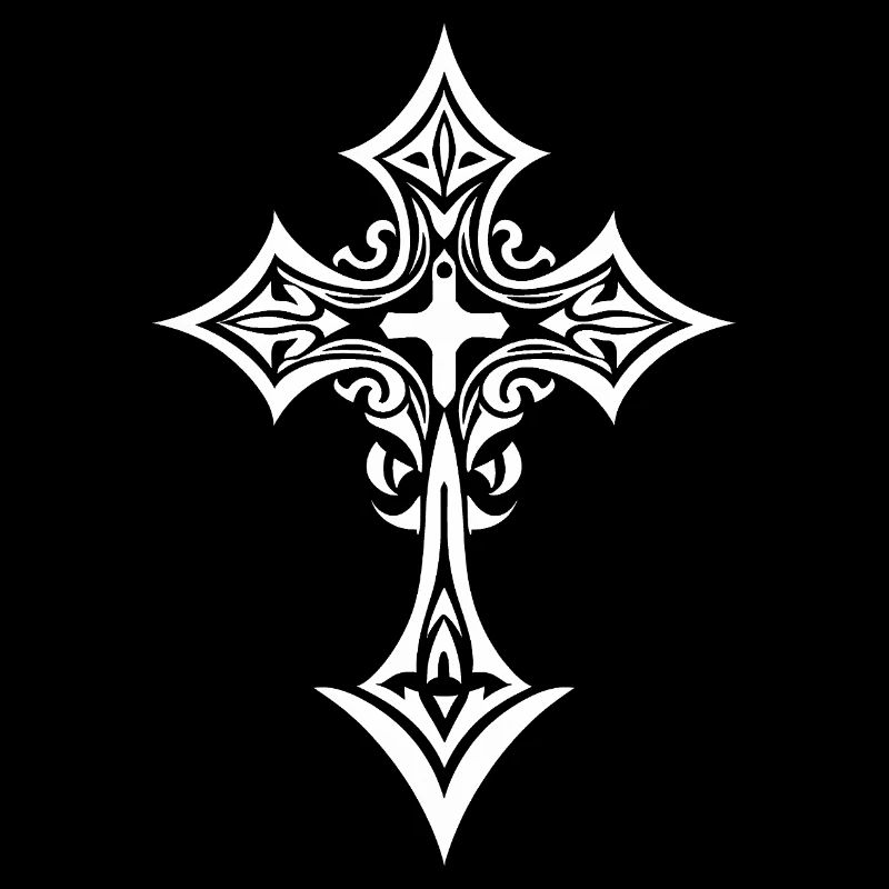 Croix tribale ornée
