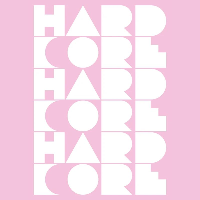 Typographie en grille hardcore