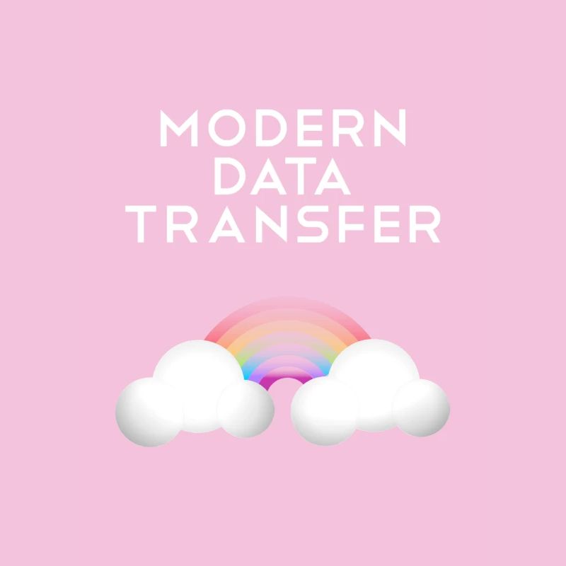 Moderne Datentransfer Wolken Informatiker Geschenk