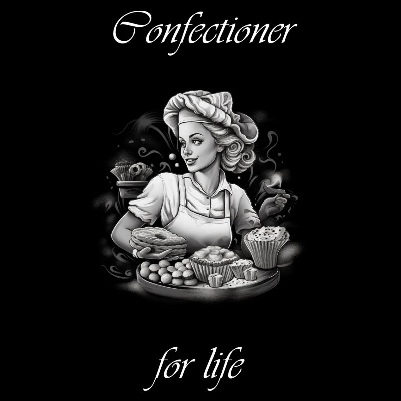 Confectioner for life white