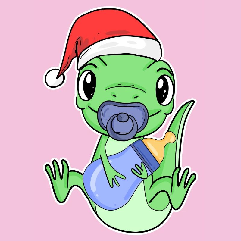 Bébé Lézard Noël