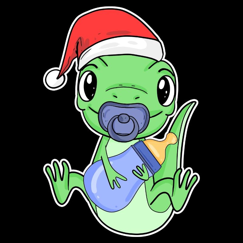 Bébé Lézard Noël
