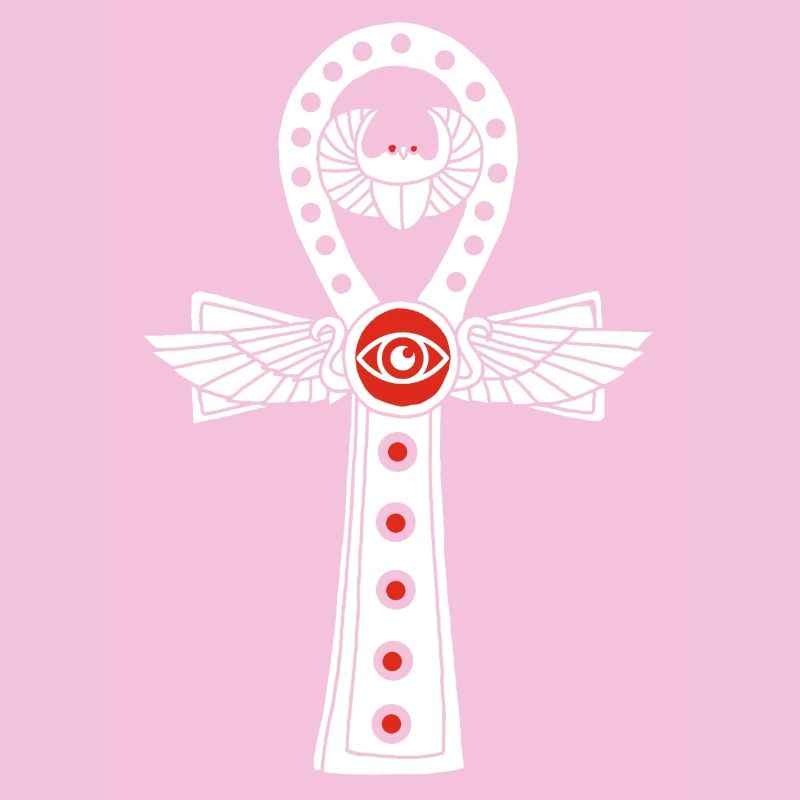 Croix de vie égyptienne (blanc)