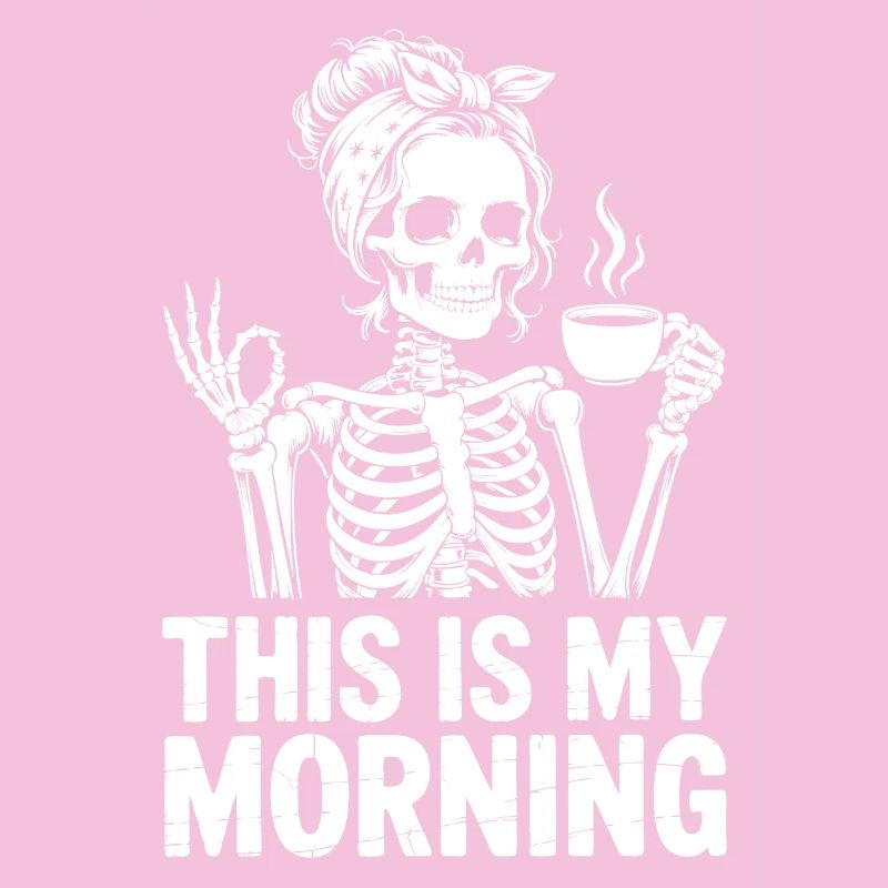 Skeleton Coffee Morning Greeting