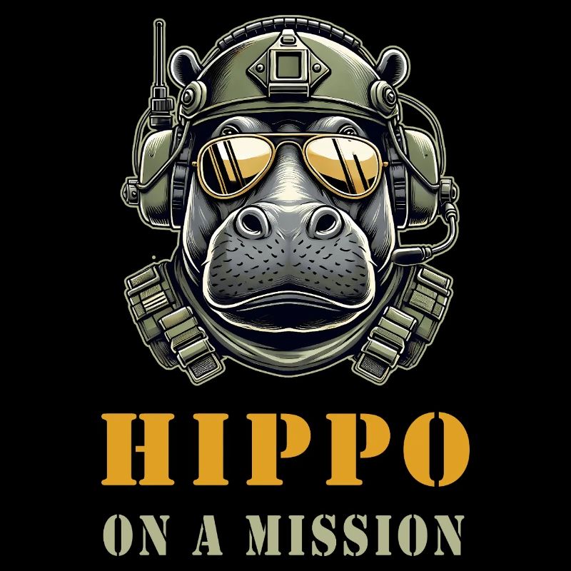 Hippopotame en mission - Conception militaire