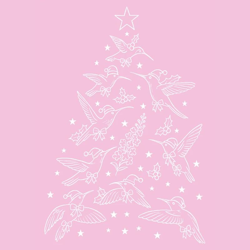 Christmas Hummingbirds Tree