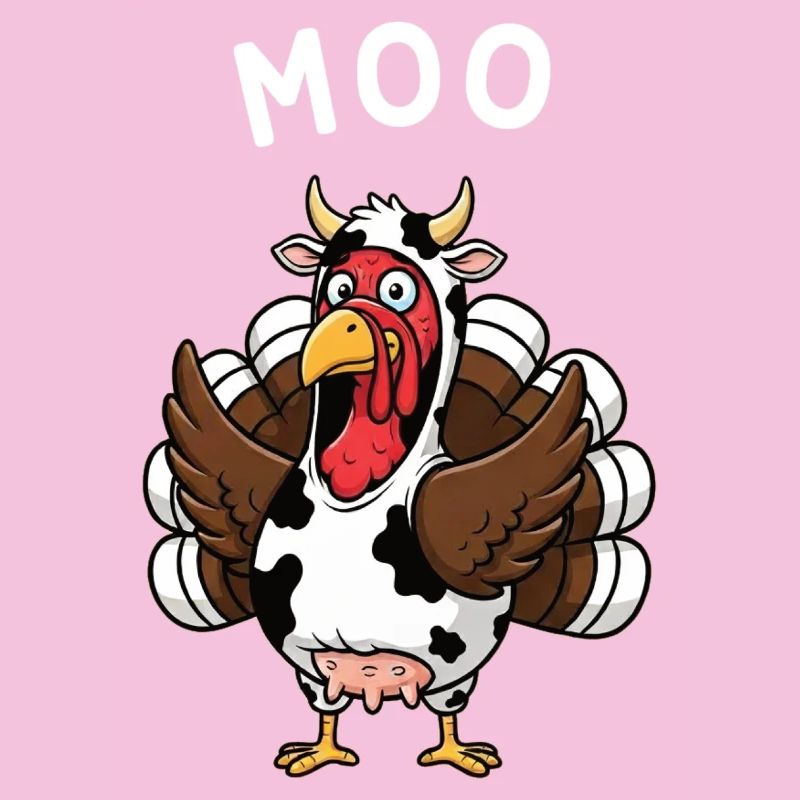 Dinde Moo Drôle Vache de Noël