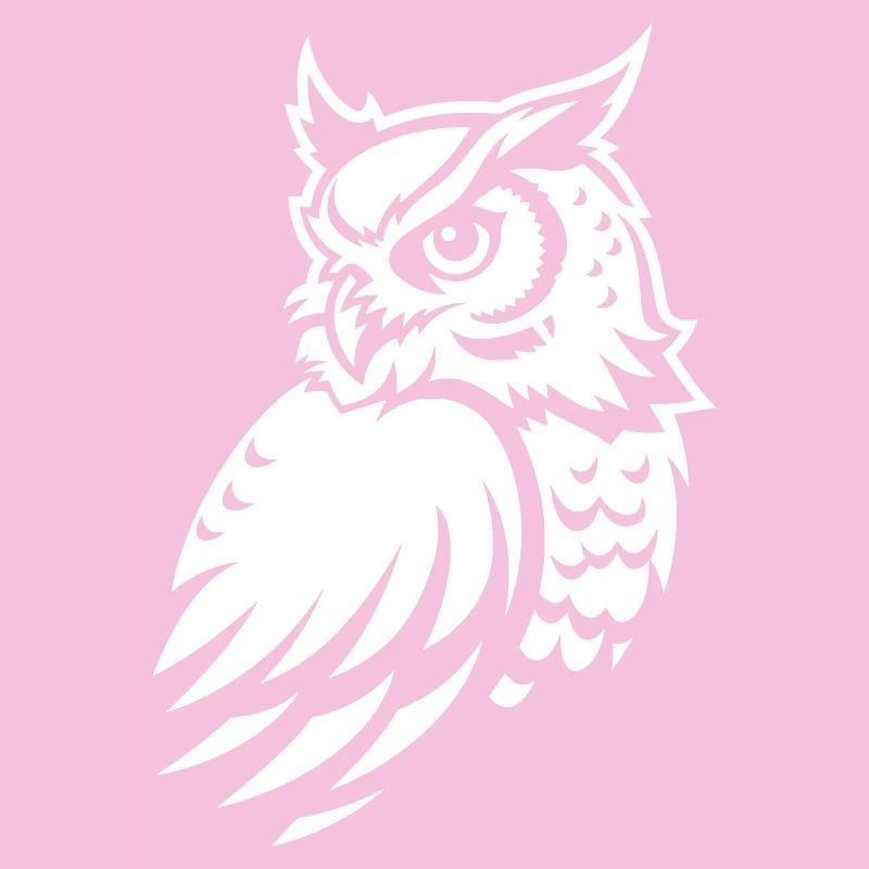 Wachsame Eule – Tattoo Silhouette