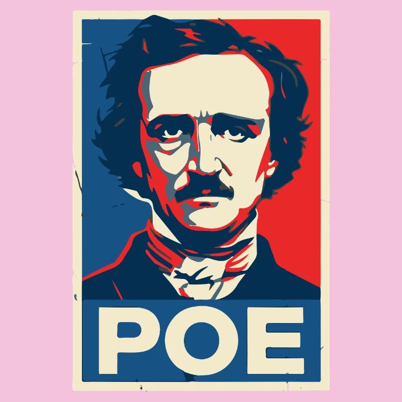 Affiche de portrait littéraire gothique
