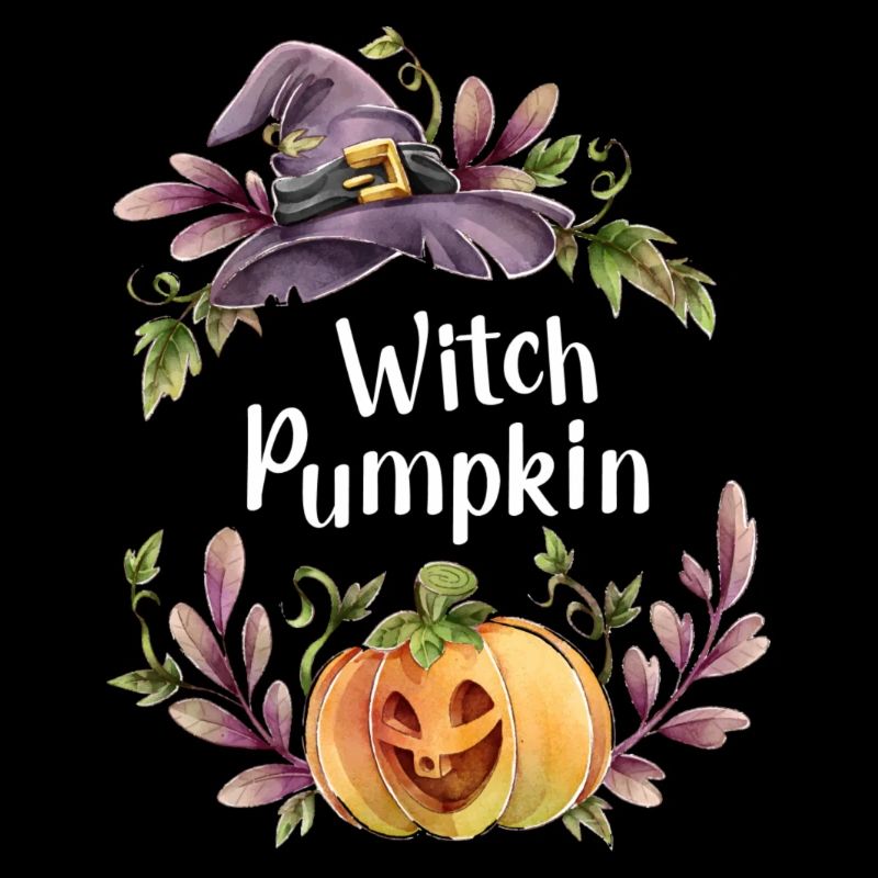 Floral Witch Pumpkin