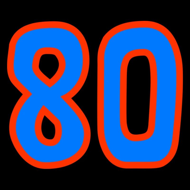 80. 80 JAHRE. 80. JAHRESTAG. 80-JÄHRIGES JUBILÄUM.