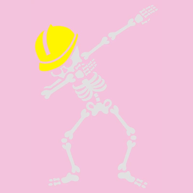 Dab skeleton dabbing construction worker enginer