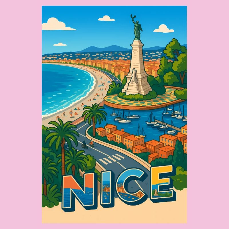 Nice Iconic View with Statue and Sea
