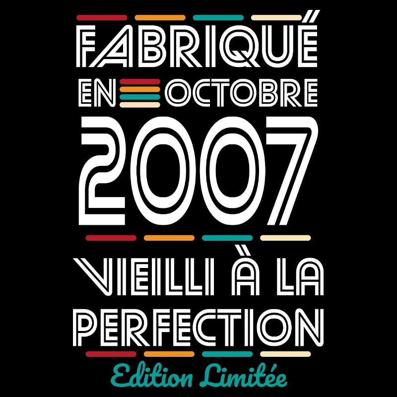 Anniversaire 18 ans - Fabriqué en Octobre 2007