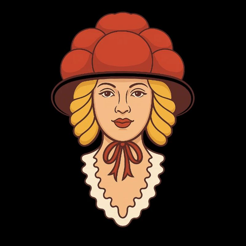 Bollenhut Mädchen
