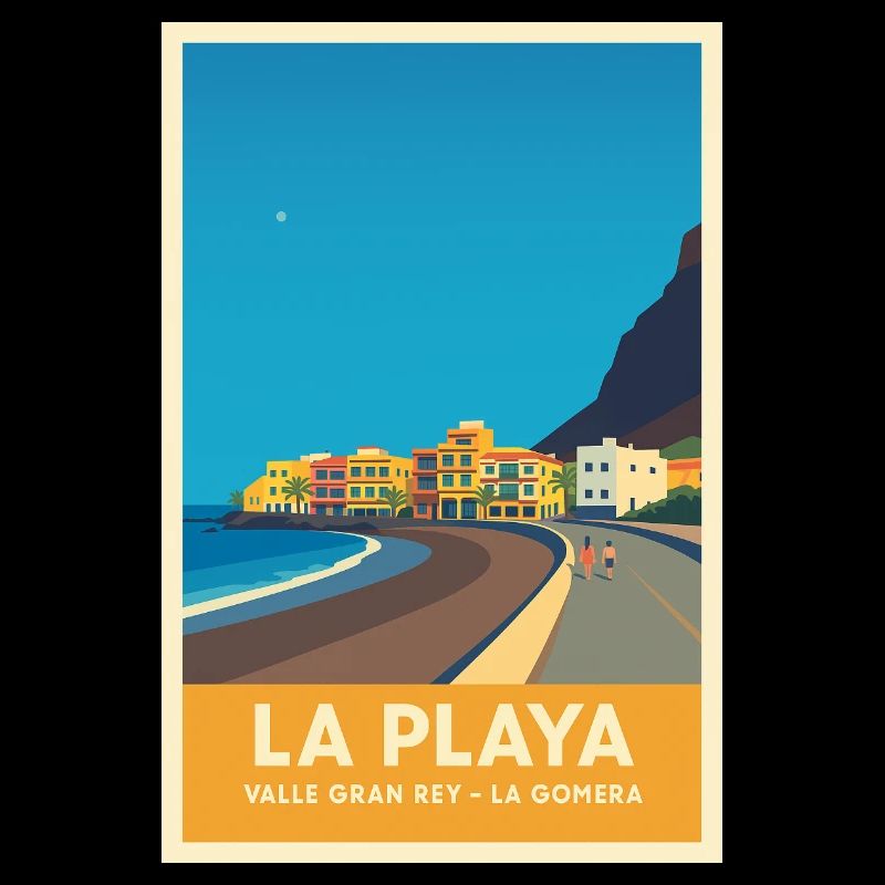 La Playa Poster Valle Gran Rey