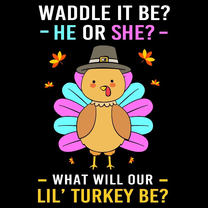 Thanksgiving Gender Reveal Werdende Mutter