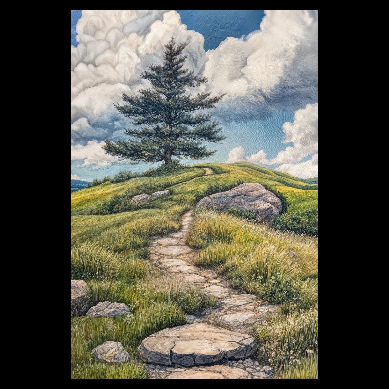 Illustration einer Naturlandschaft