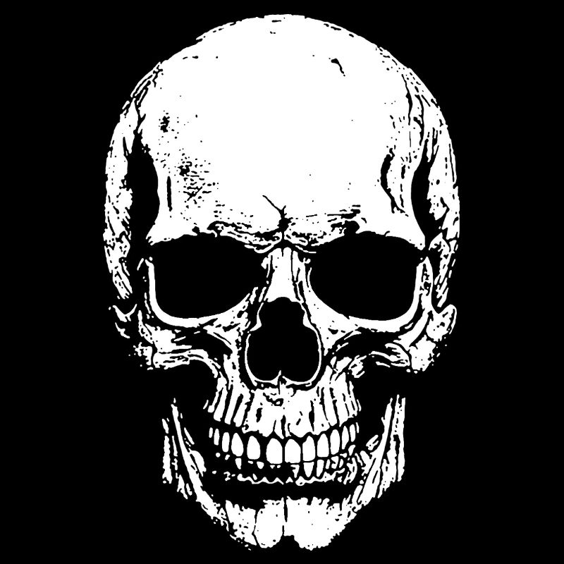 Skull Contrast Print