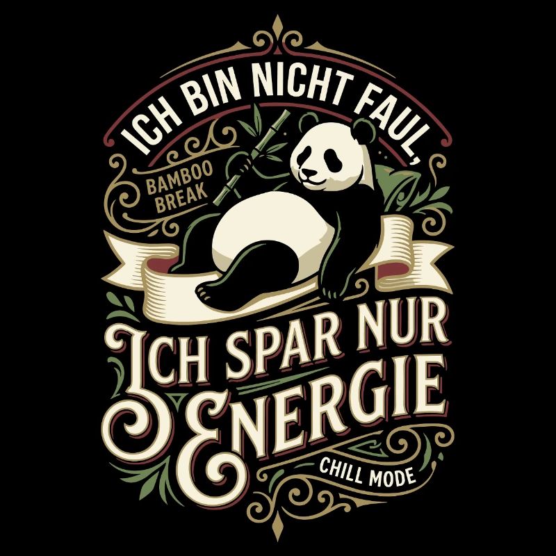 I only save energy Panda Design