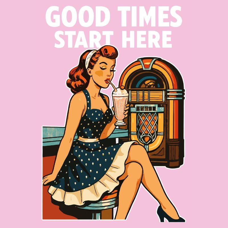 Rockabilly 50er Diner Milchshake Jukebox Retro 