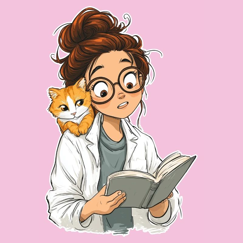 T-shirt du club de lecture de la bibliothécaire à épaule de chat