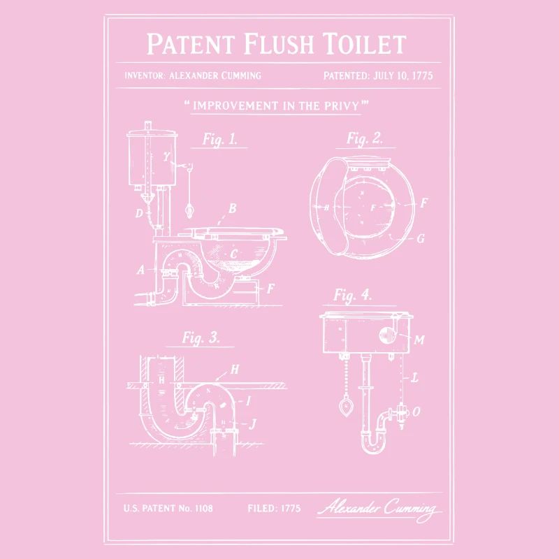 Plan breveté pour toilettes à chasse d’eau