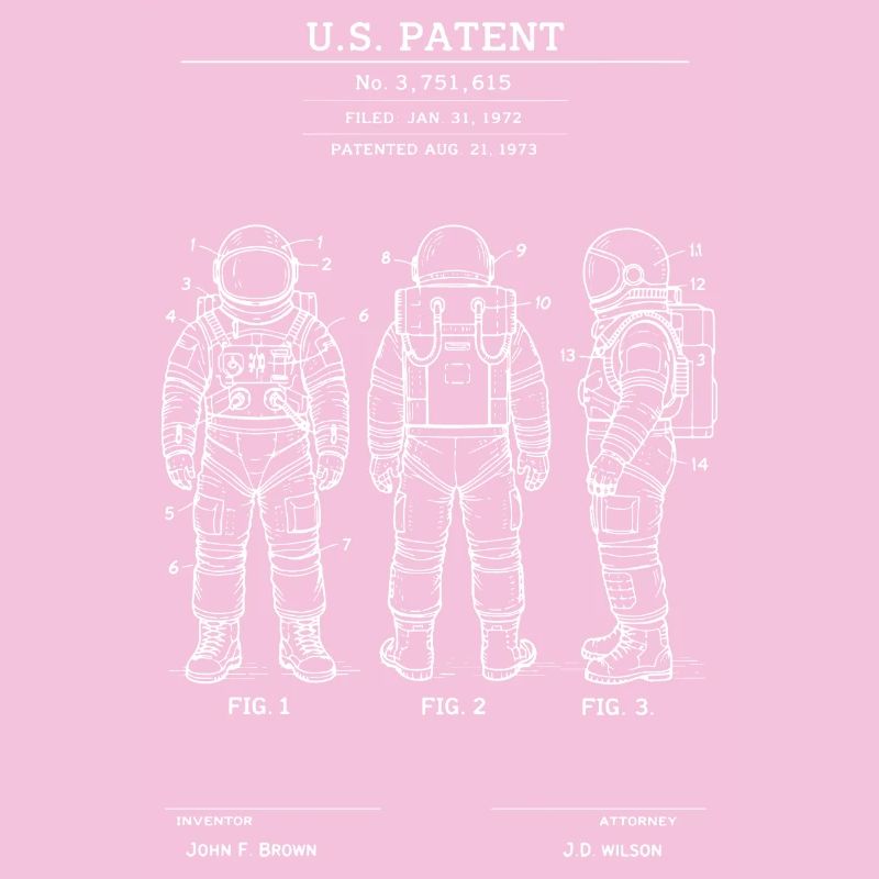 Costume rétro breveté d’astronaute